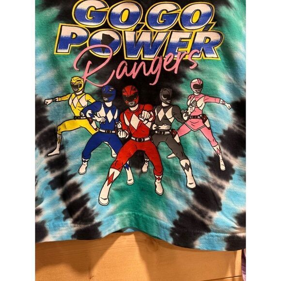 Power Rangers Tie Dye Cropped Tank Women's Small - Picture 3 of 6